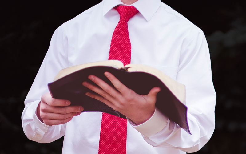 Man with Open Bible