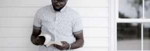 Man reading the Bible