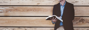 Man holding Bible