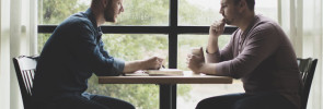 Two Men Studying the Bible