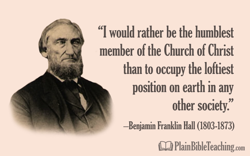 B.F. Hall: Choosing Truth Over an Education