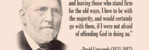 David Lipscomb: "The Majority Seem to Be Going Away"