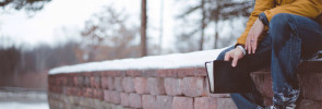 Man on wall