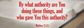 Matthew 21:23