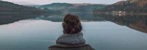 Woman by the lake
