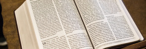 Bible on a lectern
