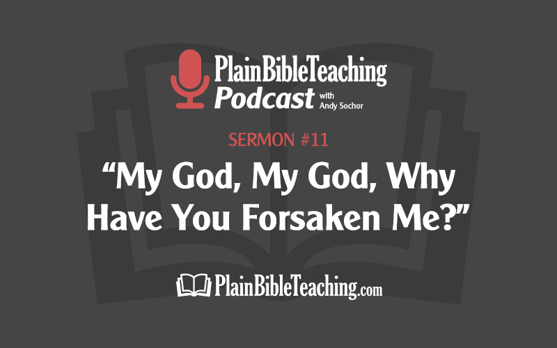 "My God, My God, Why Have You Forsaken Me?" (Sermon #11)