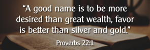 Proverbs 22:1