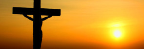 Cross at sunset