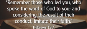 Hebrews 13:7