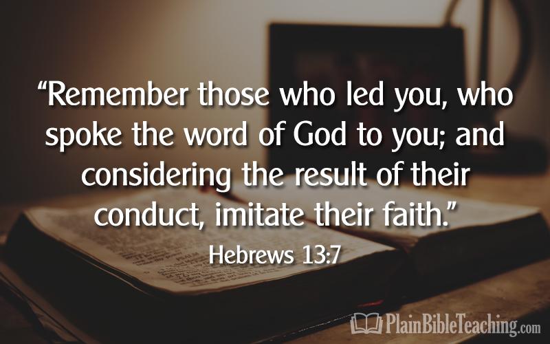Hebrews 13:7