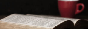 Open Bible with Coffee Cup