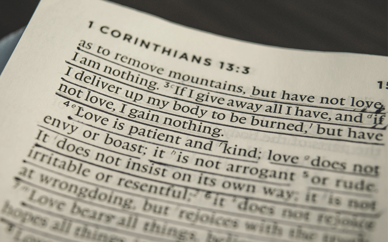 1 Corinthians 13, Love