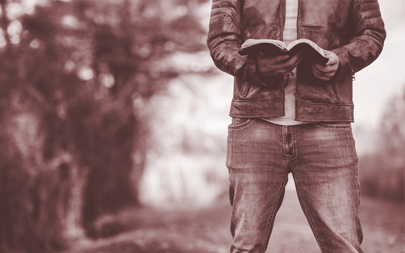 Man with Open Bible
