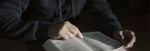Man reading the Bible