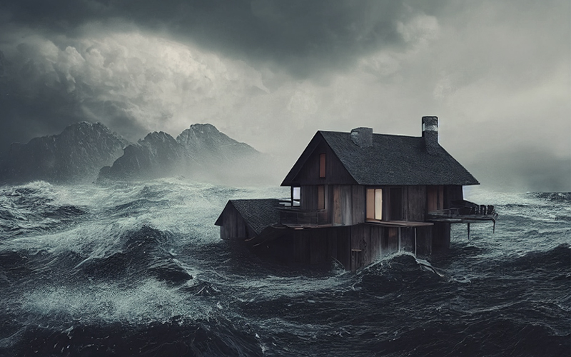House in a Tsunami