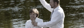 Woman Being Baptized